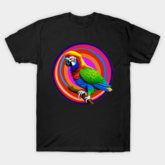 beautiful bright parrot | T-Shirt by Subconscious Pictures